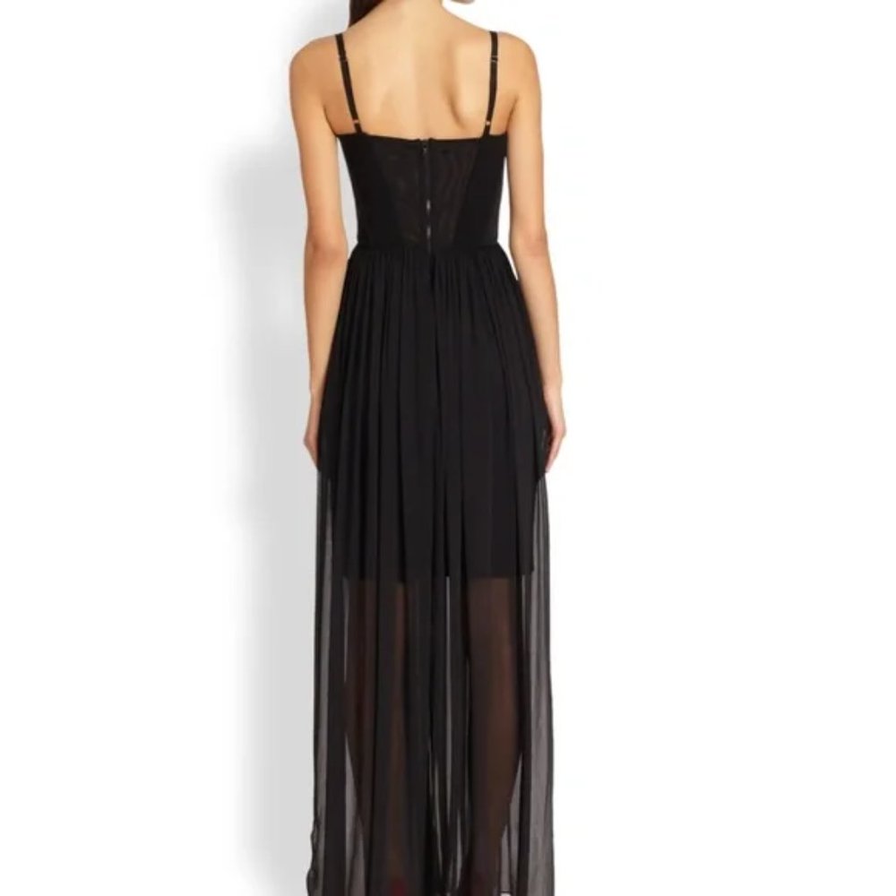 New Alice + Olivia Shakira bustier corset semisheer column gown maxi dress - Picture 3 of 15